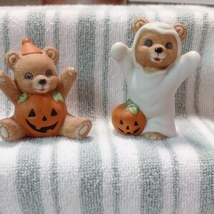 Home Interiors/Homco Vintage Halloween Bear Duo - #5311 Closet 1 Box